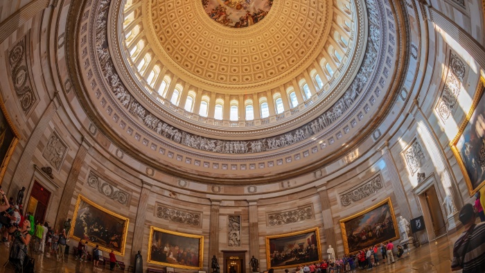 Interior of the Capitol hill dome, Washington DC