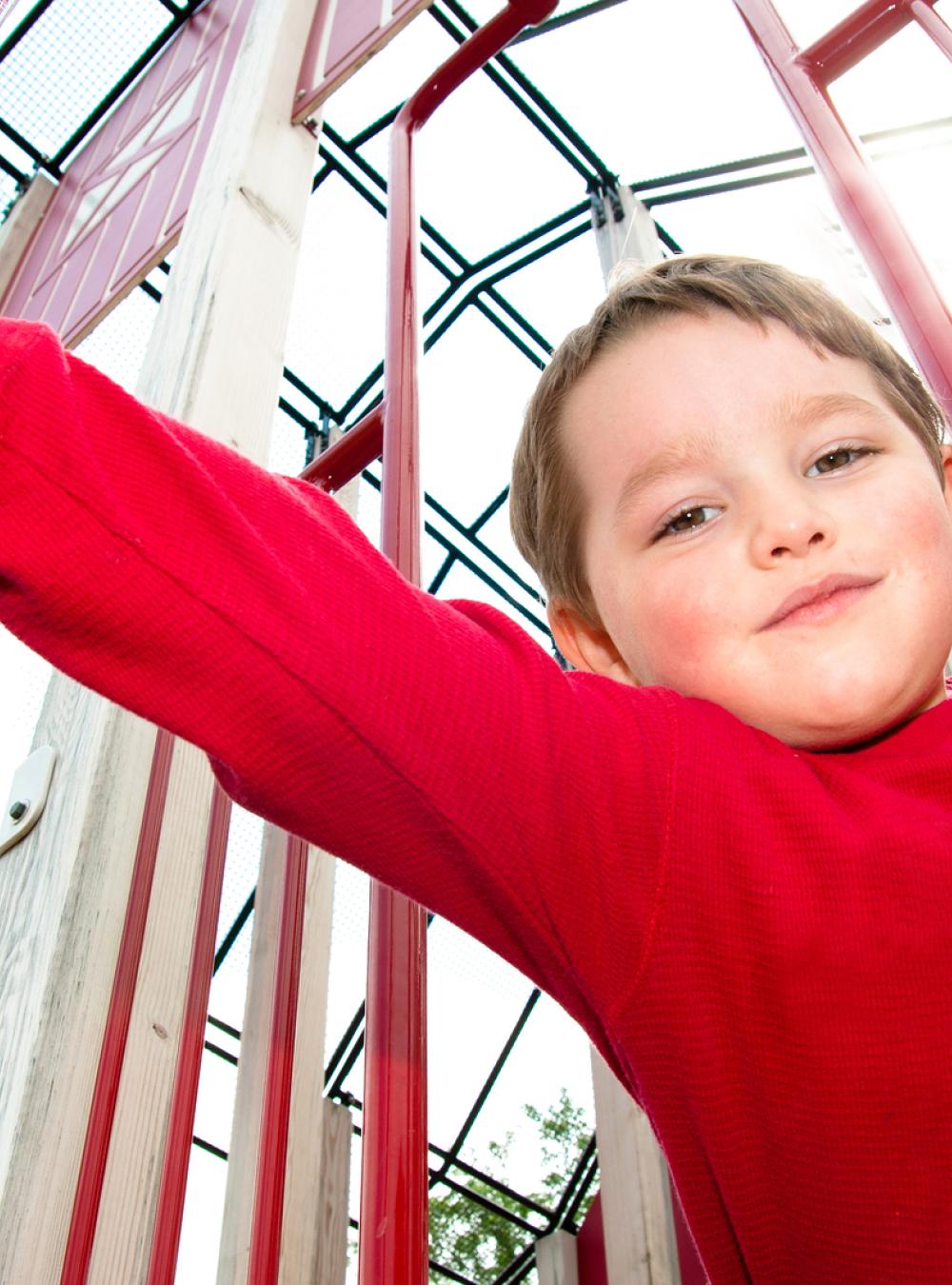 Kid on the playground