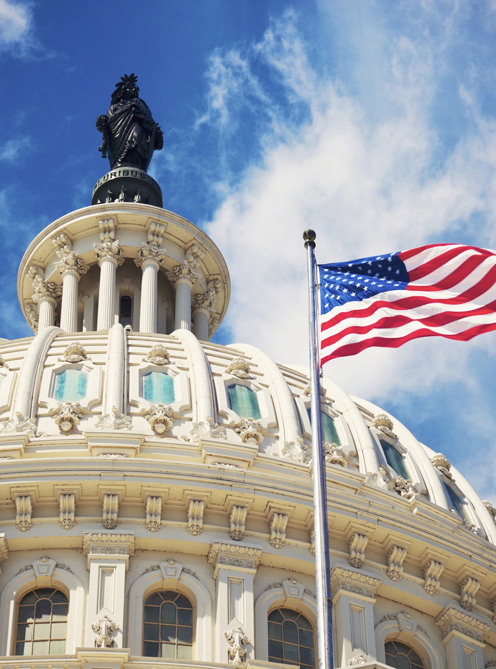 U.S. Capitol dome close-up