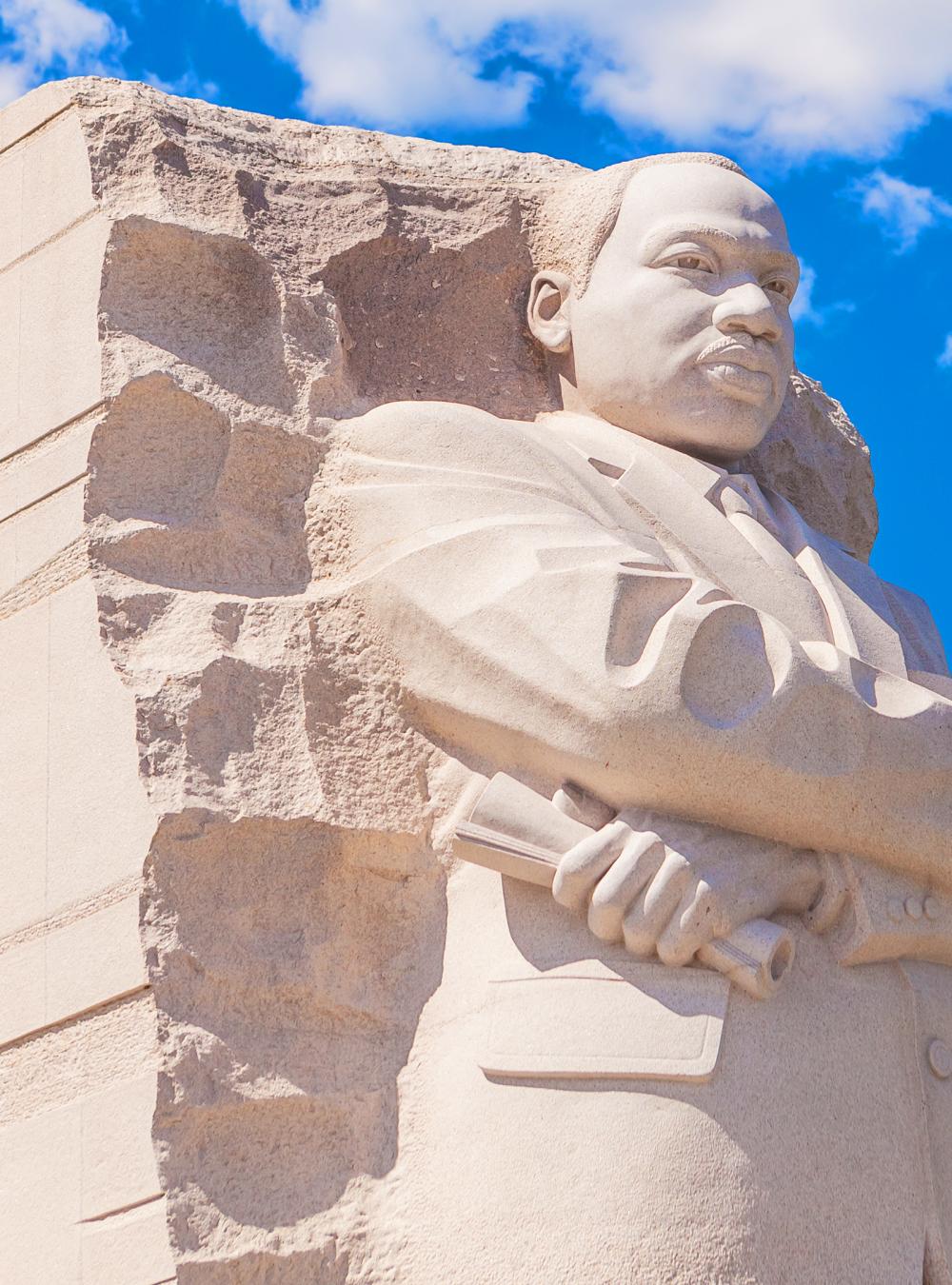 The Martin Luther King Jr memorial sculpture.