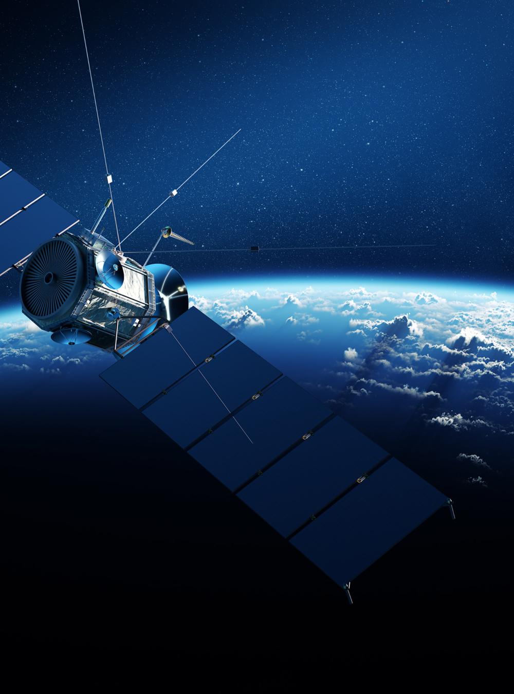 satellite in earth orbit