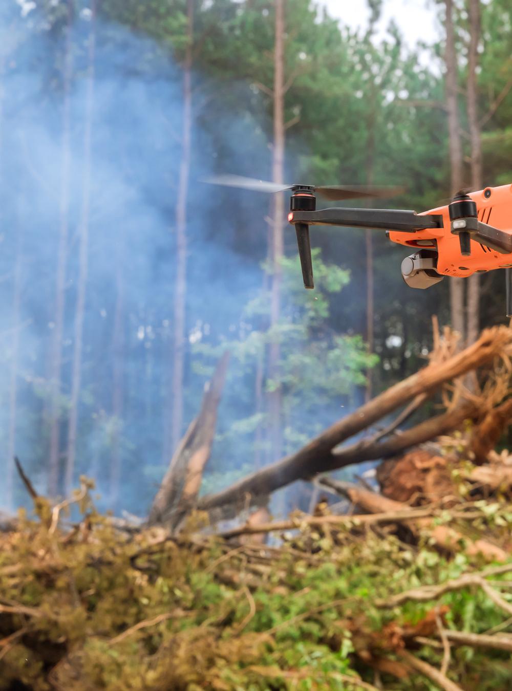 first responder drone, forest fire