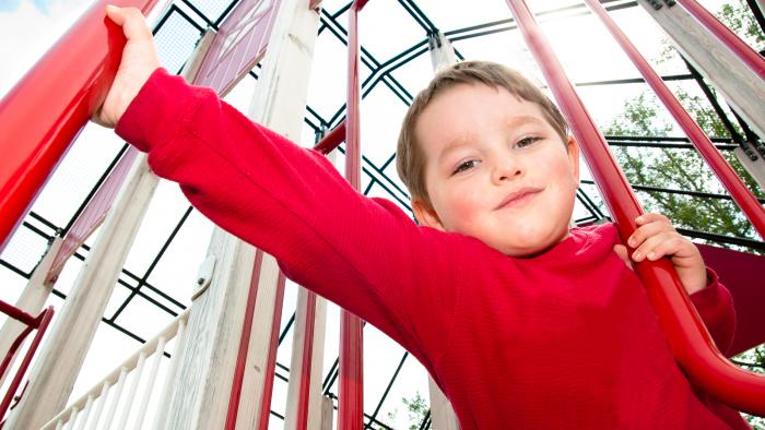 Kid on the playground