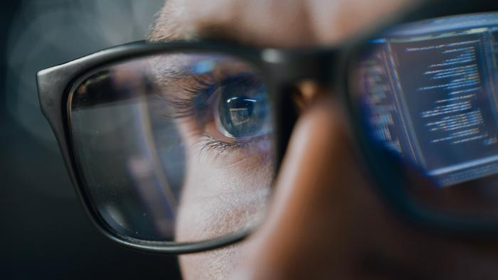 glasses reflection