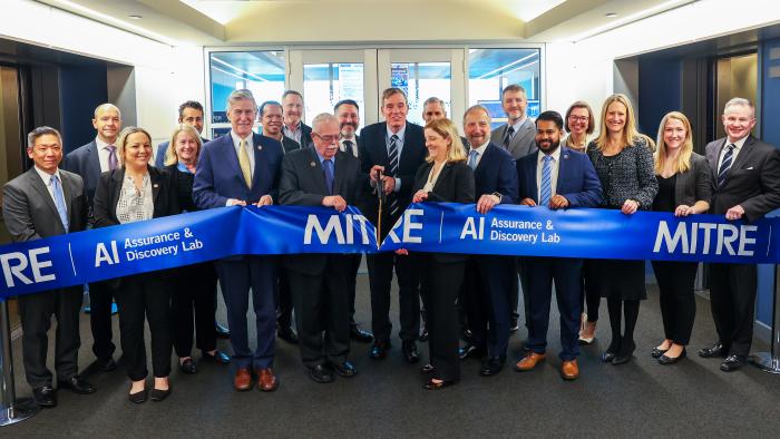 AI lab ribbon cutting ceremony