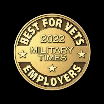 2022 Military Times award graphic