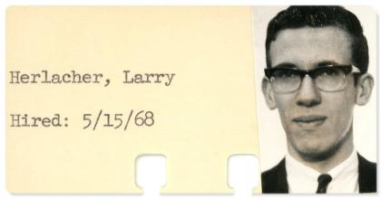 Larry Herlacher ID Card 1968