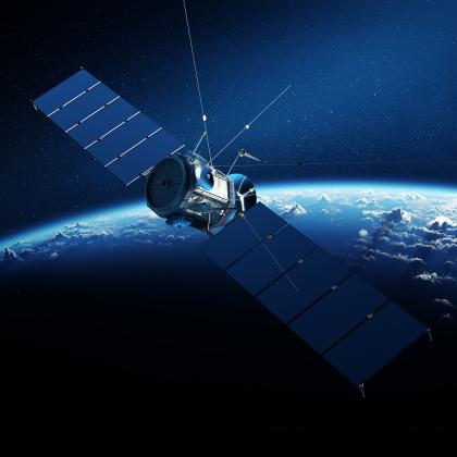 satellite in earth orbit