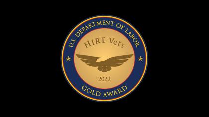 2022 HIRE Vets award logo