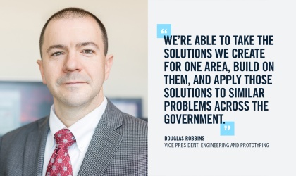 Doug Robbins portrait and quote