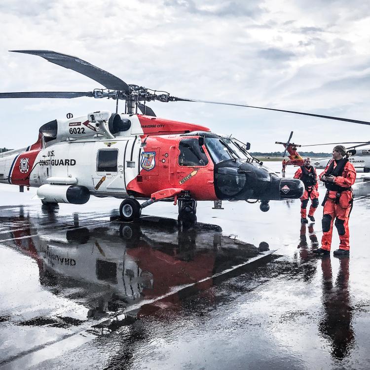 Coast Guard Air Station Traverse City MH-60 Jayhawk helicopter